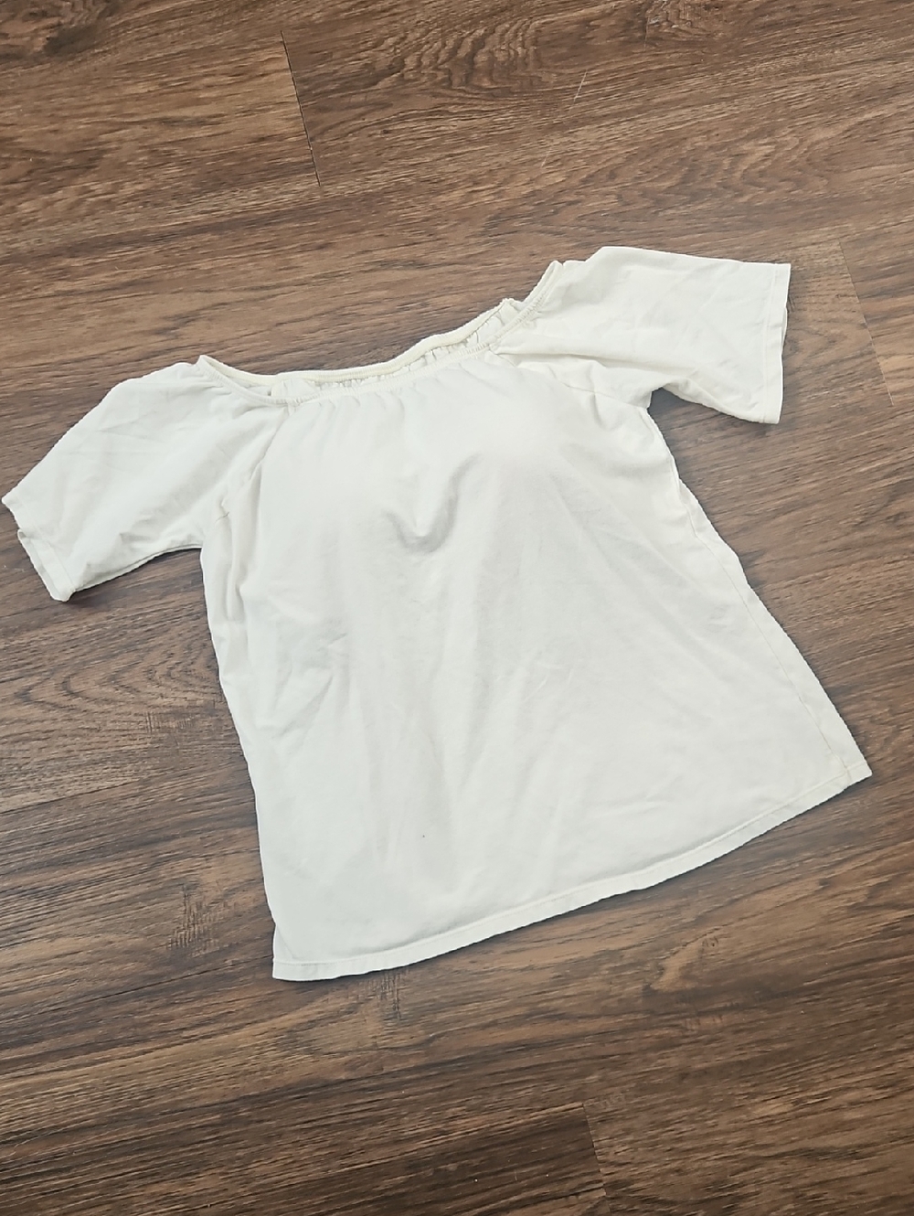 Soft Surroundings White Off-Shoulder Bra Top, Size 38C